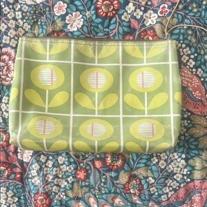 Orla Kiely Green Floral Cosmetic Bag